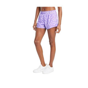 All in Motion Mid Rise Run Light Purple Leopard Shorts Small